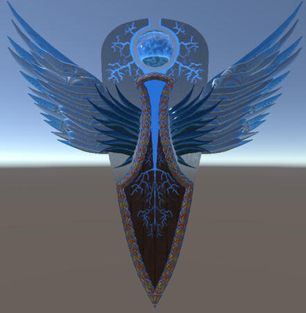 Commission: a lightning-themed shield