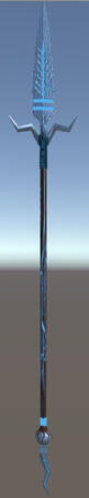Commission: a lightning spear to pair with the shield