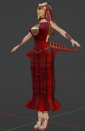 Dress and shoes for model (clothes are personal use)