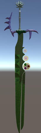 Other side of the blade