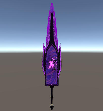 Trick weapon greatsword form (purple side)