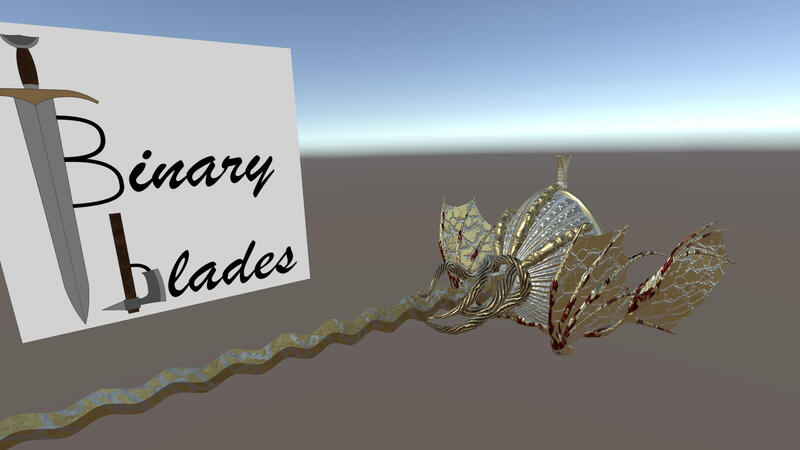 Commission: a flamberge schiavona themed around opulence, dragons and angels. Rendered in Unity Engine ***