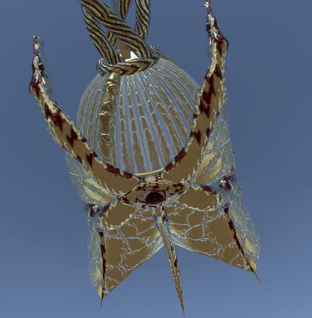 Closeup of the basket hilt